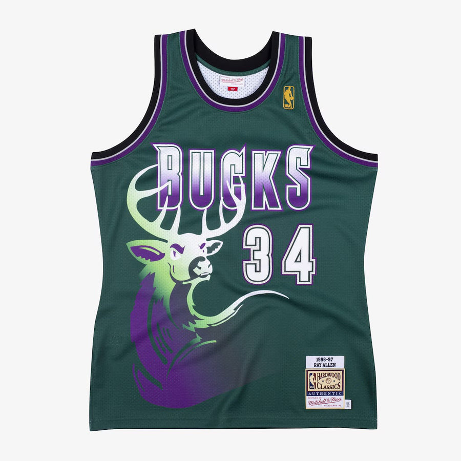 Milwaukee Bucks Retro (1996) - Ray Allen #34