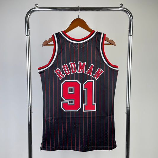 Chicago Bulls 1995 Retro Jersey - Dennis Rodman #91 - Design 2