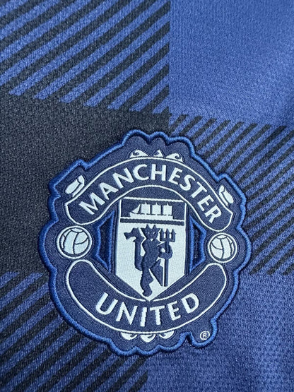 Man's Retro Long Sleeve Manchester United Team Away - 2013/14