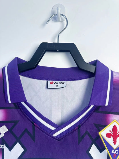 Man's Retro Long Sleeve Fiorentina Team Away - 1992/93