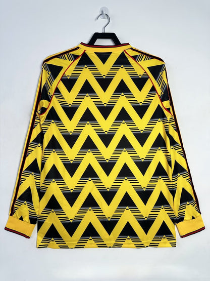Man's Retro Long Sleeve Arsenal Team Away - 1991/93