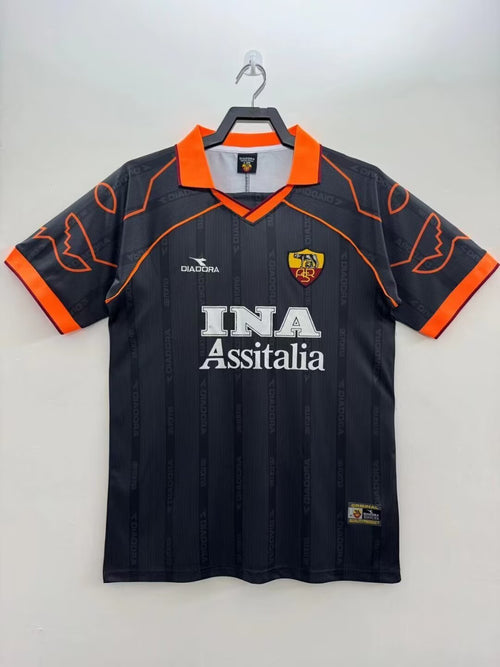 Man's Retro Jersey Roma Team Black - 1999/2000