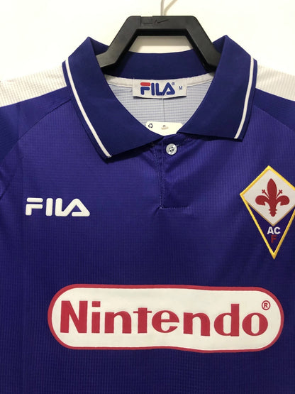 Man's Retro Jersey Fiorentina Team Home - 1998/99