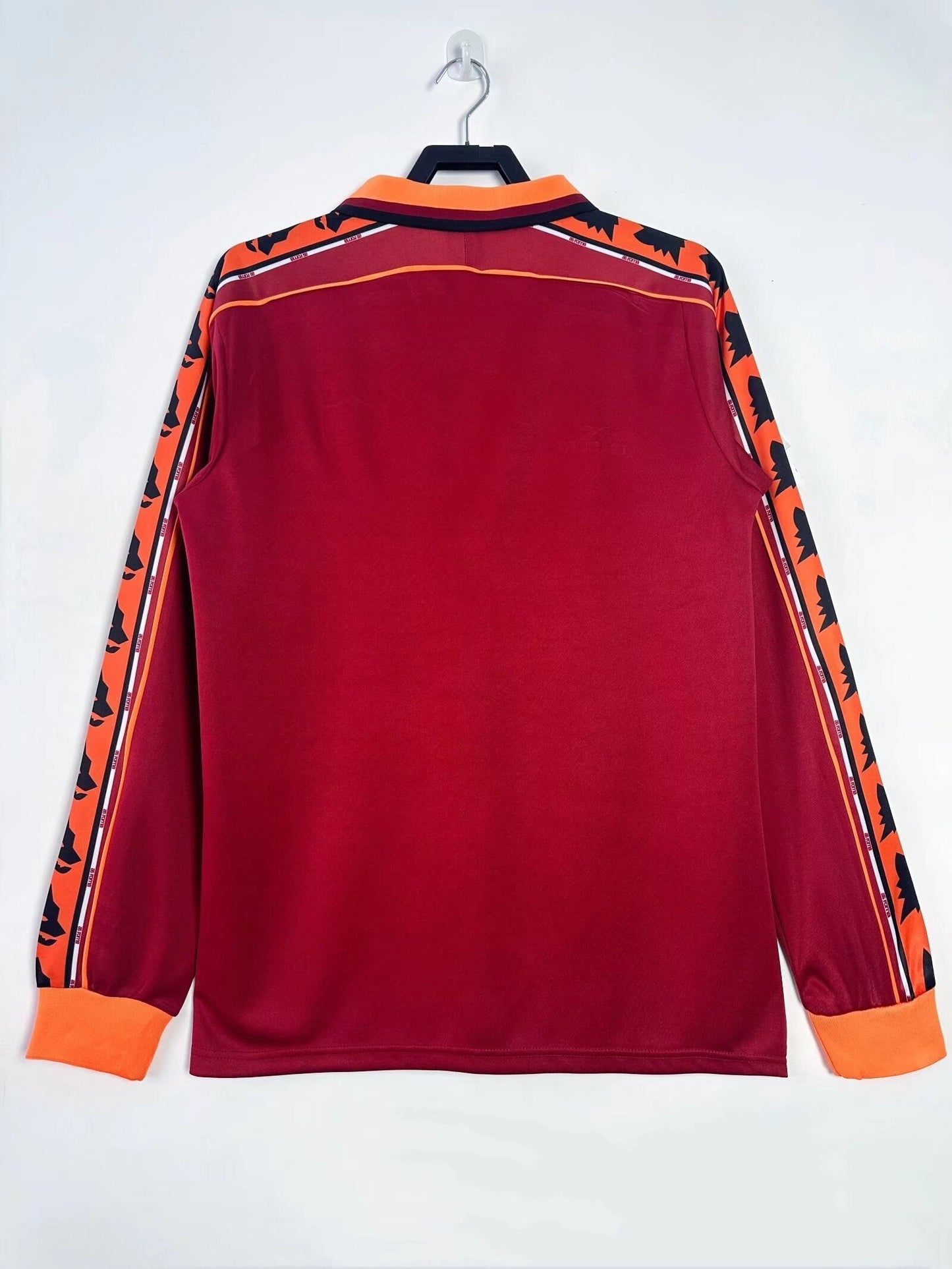 Man's Retro Long Sleeve Roma Team Home - 1998/99