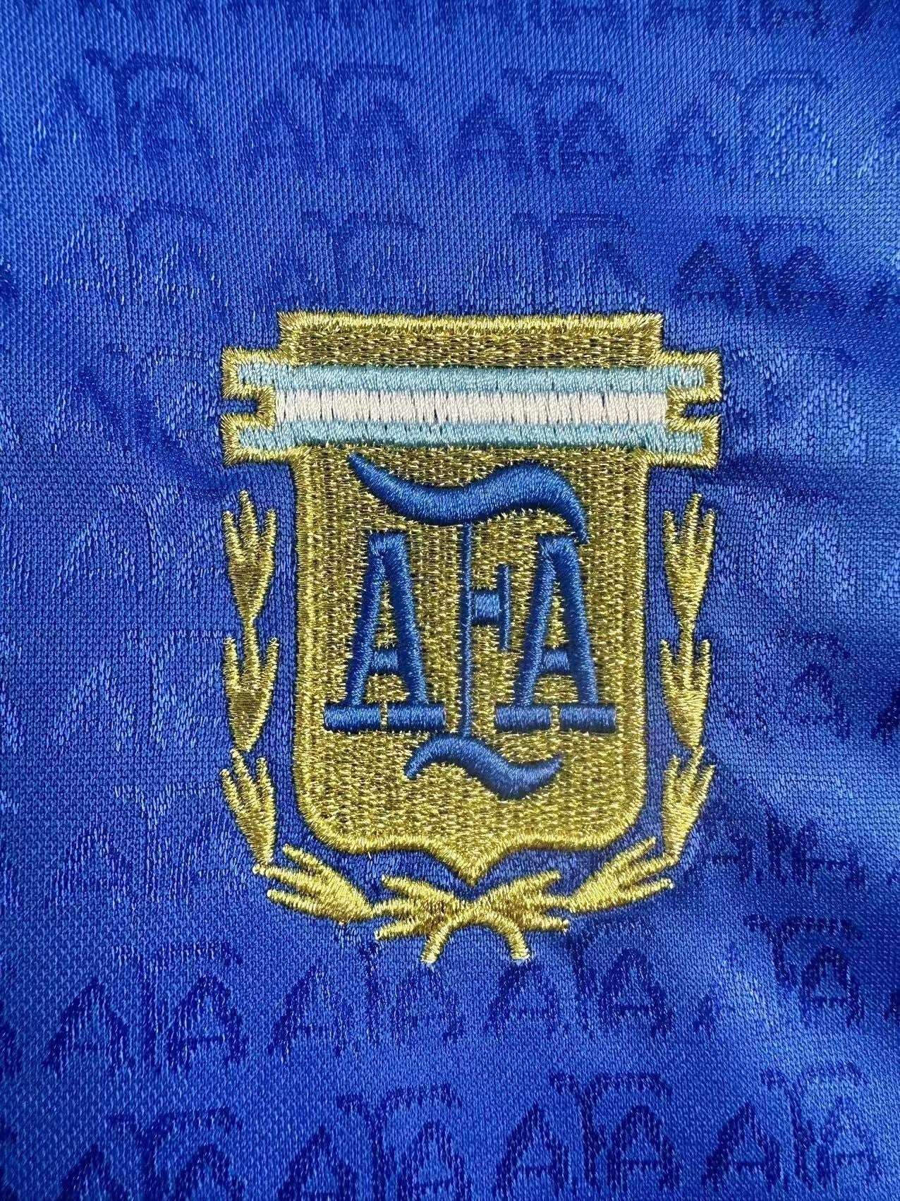 Man's Retro Long Sleeve Argentina National Team Away - 1994