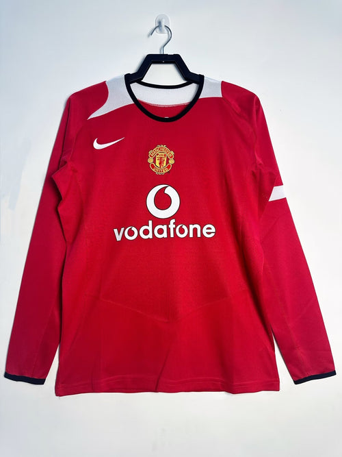Retro Long Sleeve Manchester United Home - 2005/06