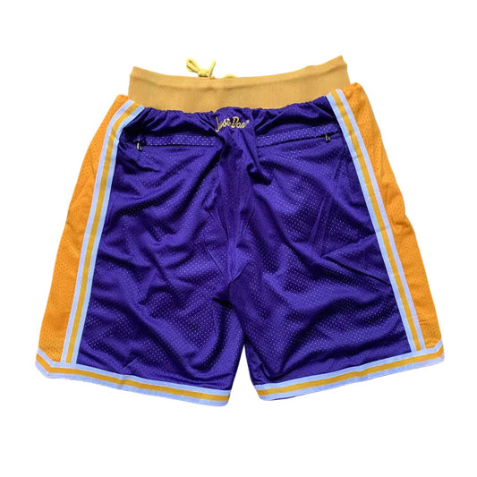 Los Angeles Lakers 1996 Retro Shorts - Design 6