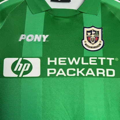 Man's Retro Long Sleeve Tottenham Team Green GK - 1997/1999