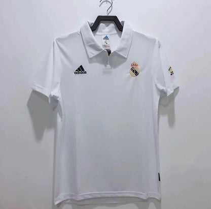 Man's Retro Jersey Real Madrid Team Champions League Home - 2002/03