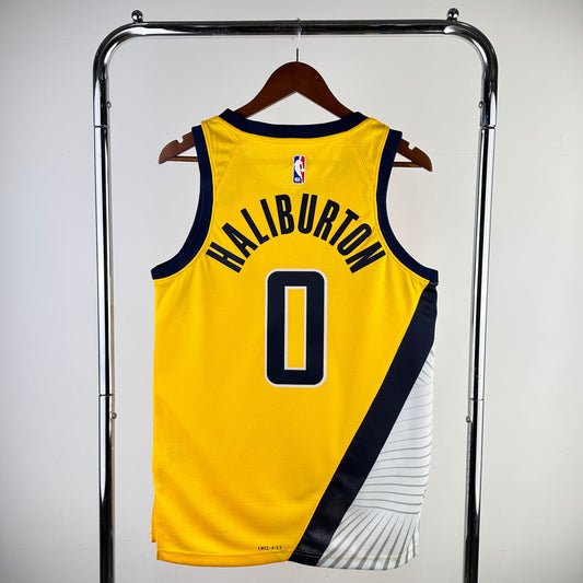 Indiana Pacers 25/26 Statement Jersey - Tyrese Haliburton #0