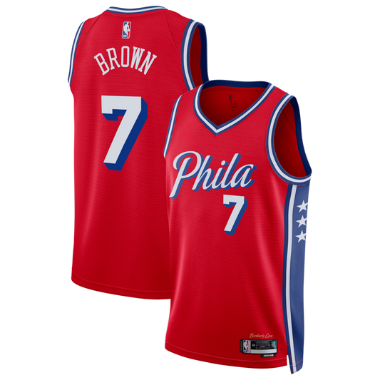 Philadelphia 76ers 25/26 Statement Jersey - Jaylen Brown #7