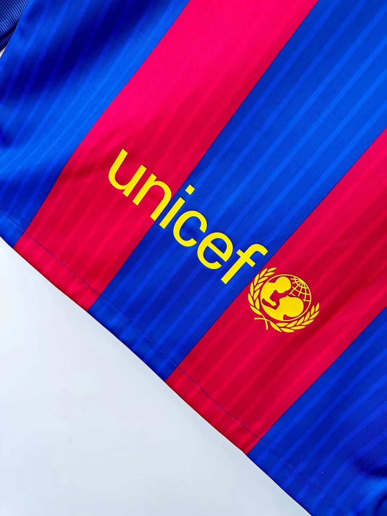Man's Retro Long Sleeve Barcelona Team - 2016/17
