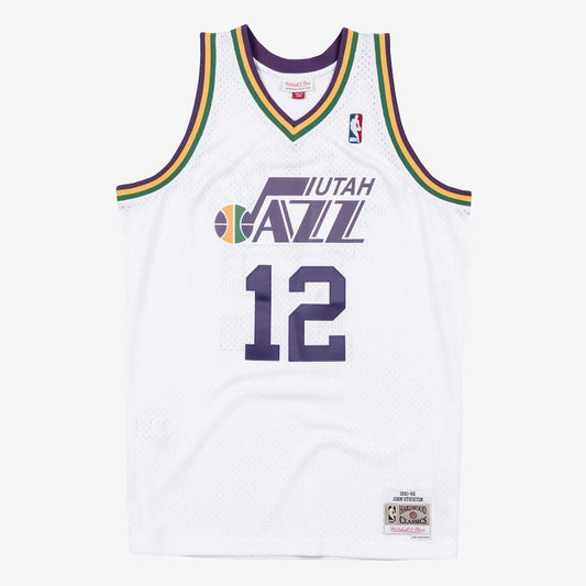 Utah Jazz 1991 Retro Jersey - John Stockton #12 - Design 1