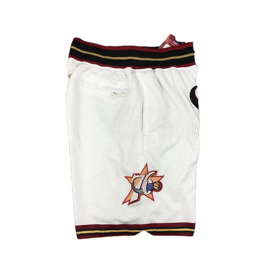 Philadelphia 76ers 1997 Retro Shorts - Design 1