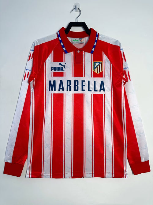 Man's Retro Long Sleeve Atlético de Madrid Team - 1994/95