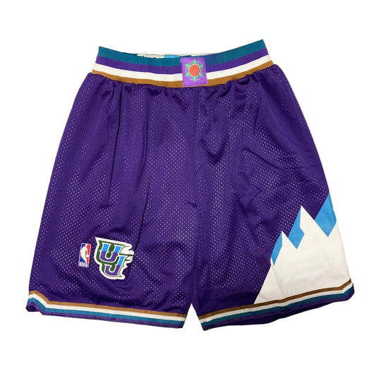 Utah Jazz 1996 Retro Shorts - Design 1