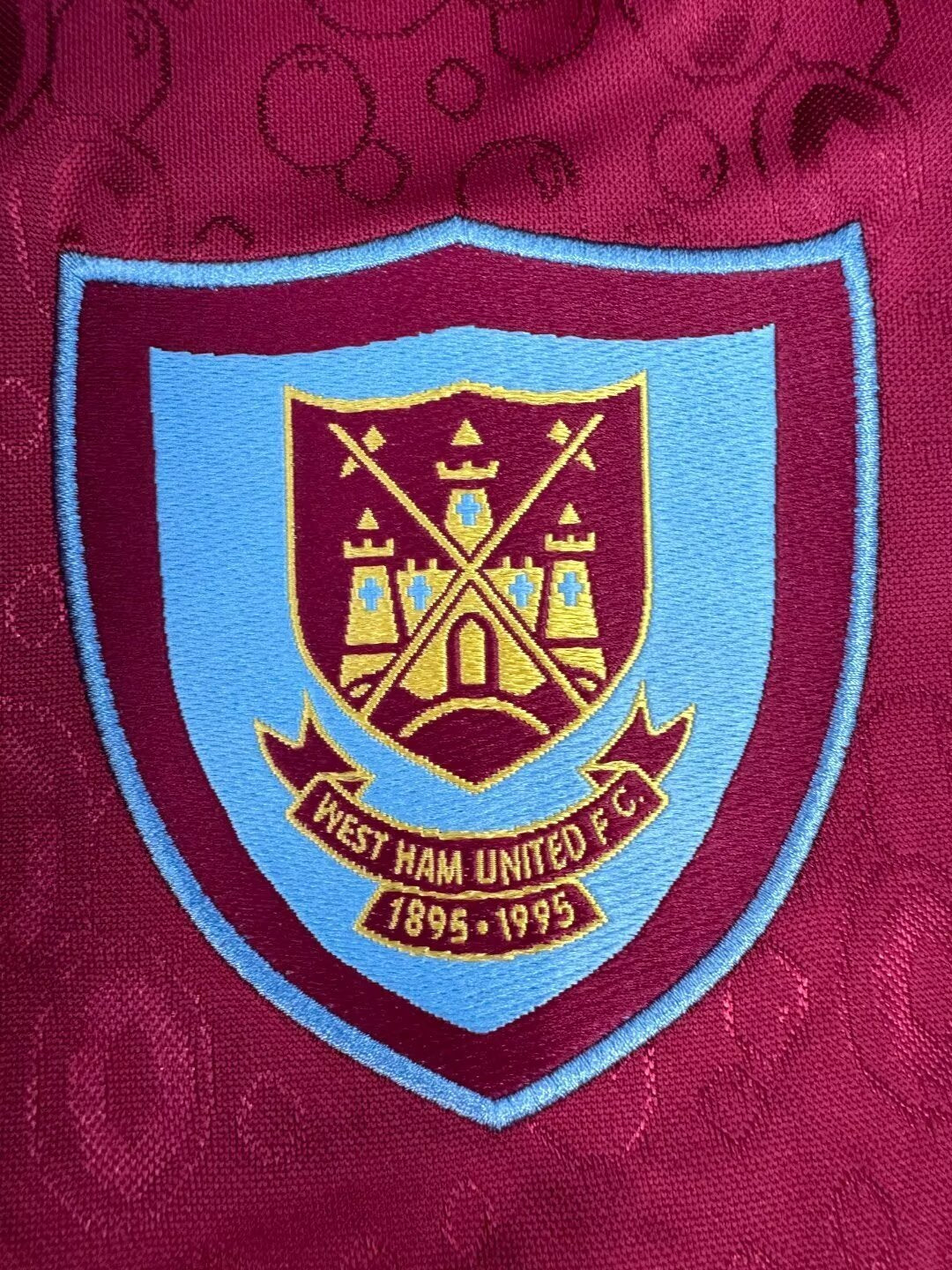 Man's Retro Jersey West Ham Team Home - 1995/97
