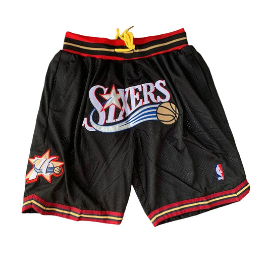 Philadelphia 76ers 1997 Retro Shorts - Design 4