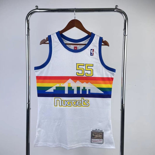 Denver Nuggets 1991 Retro Jersey - Dikembe Mutombo #55 - Design 1