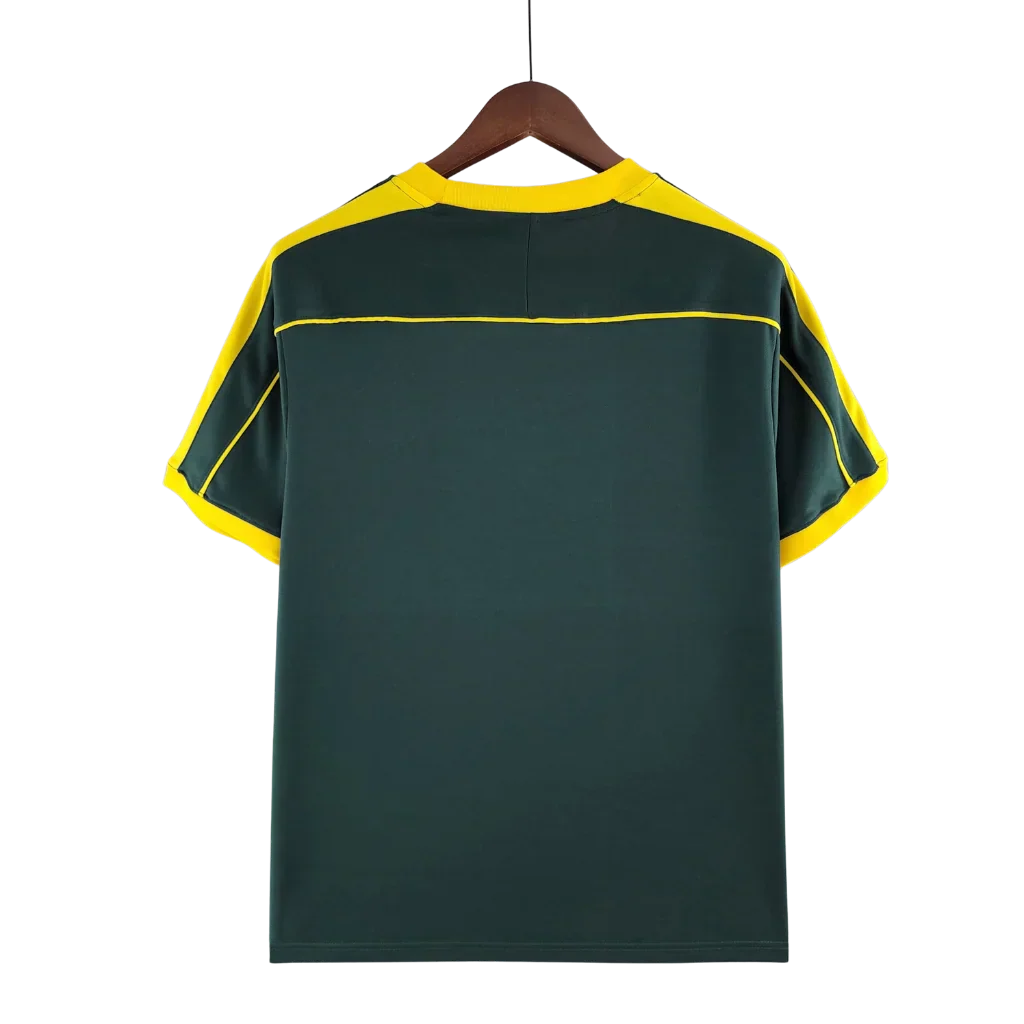 Men's Jersey Brazil National Team Retro Goleiro Verde Escuro 1998