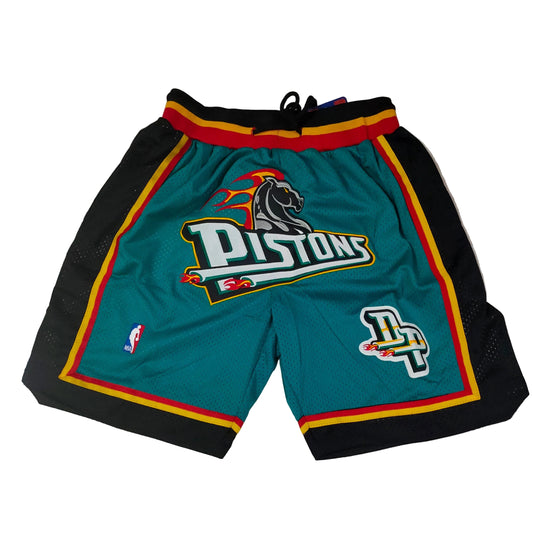 Detroit Pistons 1998 Retro Shorts - Design 1