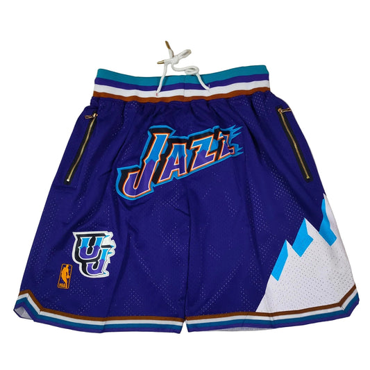 Utah Jazz 1996 Retro Shorts - Design 2