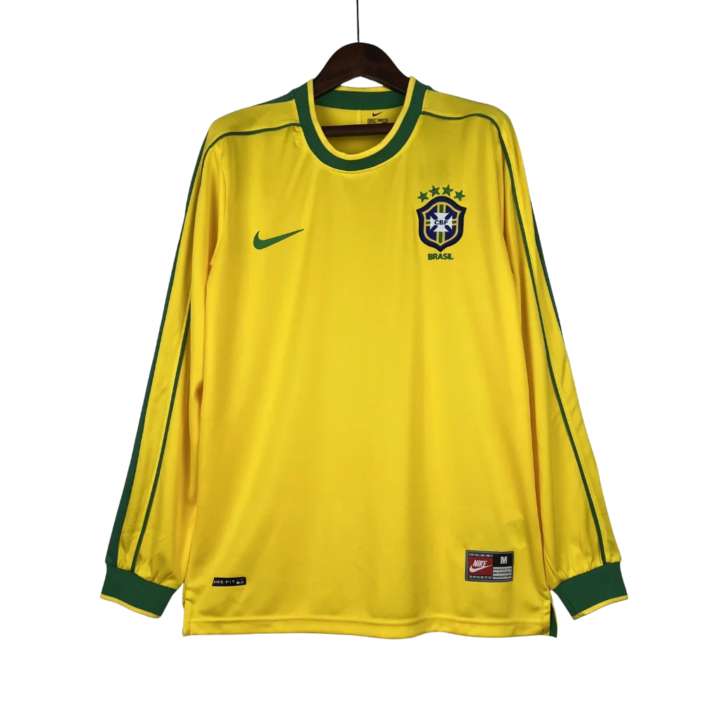 Long Sleeve Retro Brazil National Team 1998