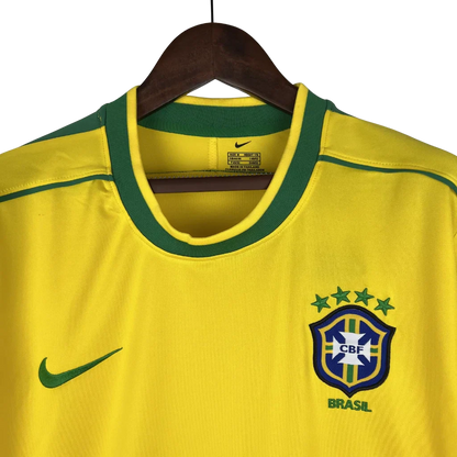 Long Sleeve Retro Brazil National Team 1998