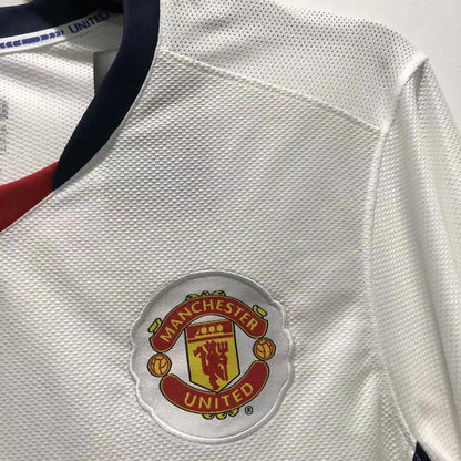 Man's Retro Long Sleeve Manchester United Team Away - 2008/09