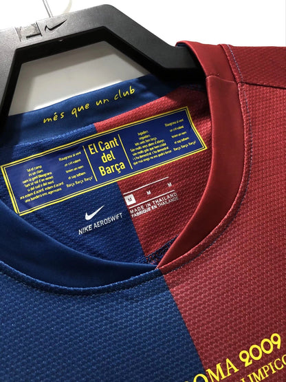 Man's Retro Jersey Barcelona Team Champions League Home - 2008/09
