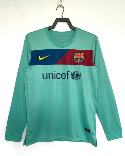 Man's Retro Long Sleeve Barcelona Team Away - 2010/11