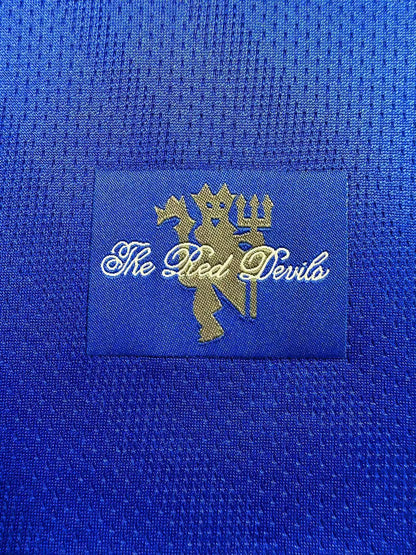 Man's Retro Long Sleeve Manchester United Team Blue GK - 2007/08