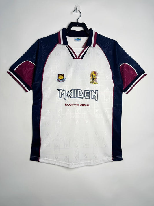 Man's Retro Jersey West Ham Team Away - 1999