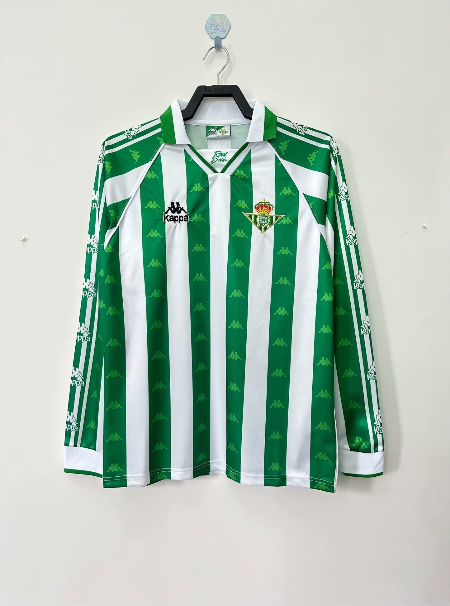 Man's Retro Long Sleeve Real Betis Team - 1995/97