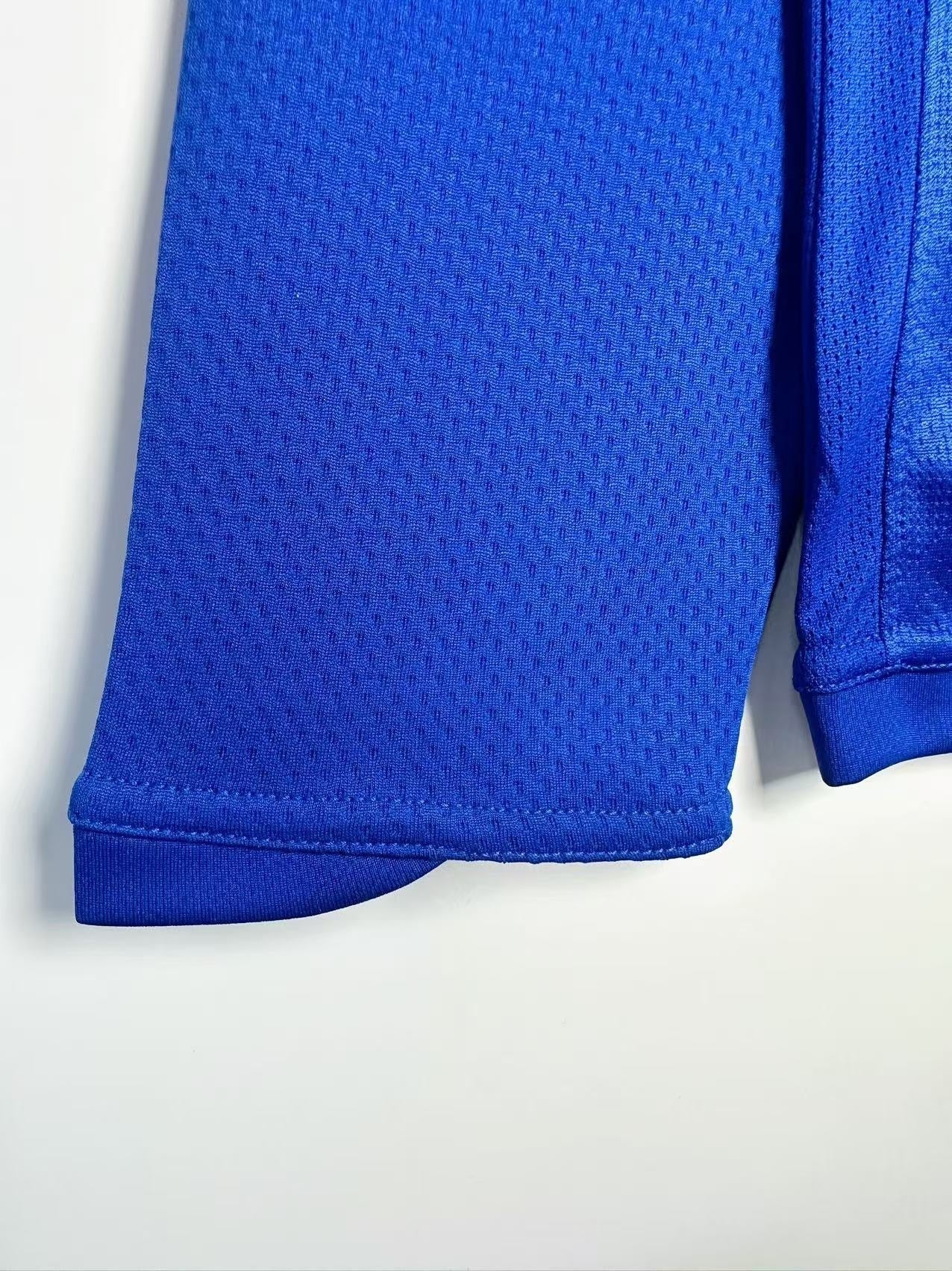 Man's Retro Long Sleeve Manchester United Team Blue GK - 2007/08