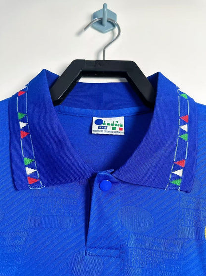 Man's Retro Long Sleeve Italy National Team Home - 1994