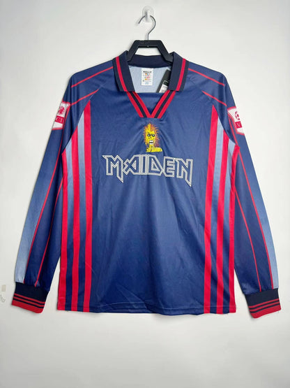 Man's Retro Long Sleeve West Ham Team Home - 1998