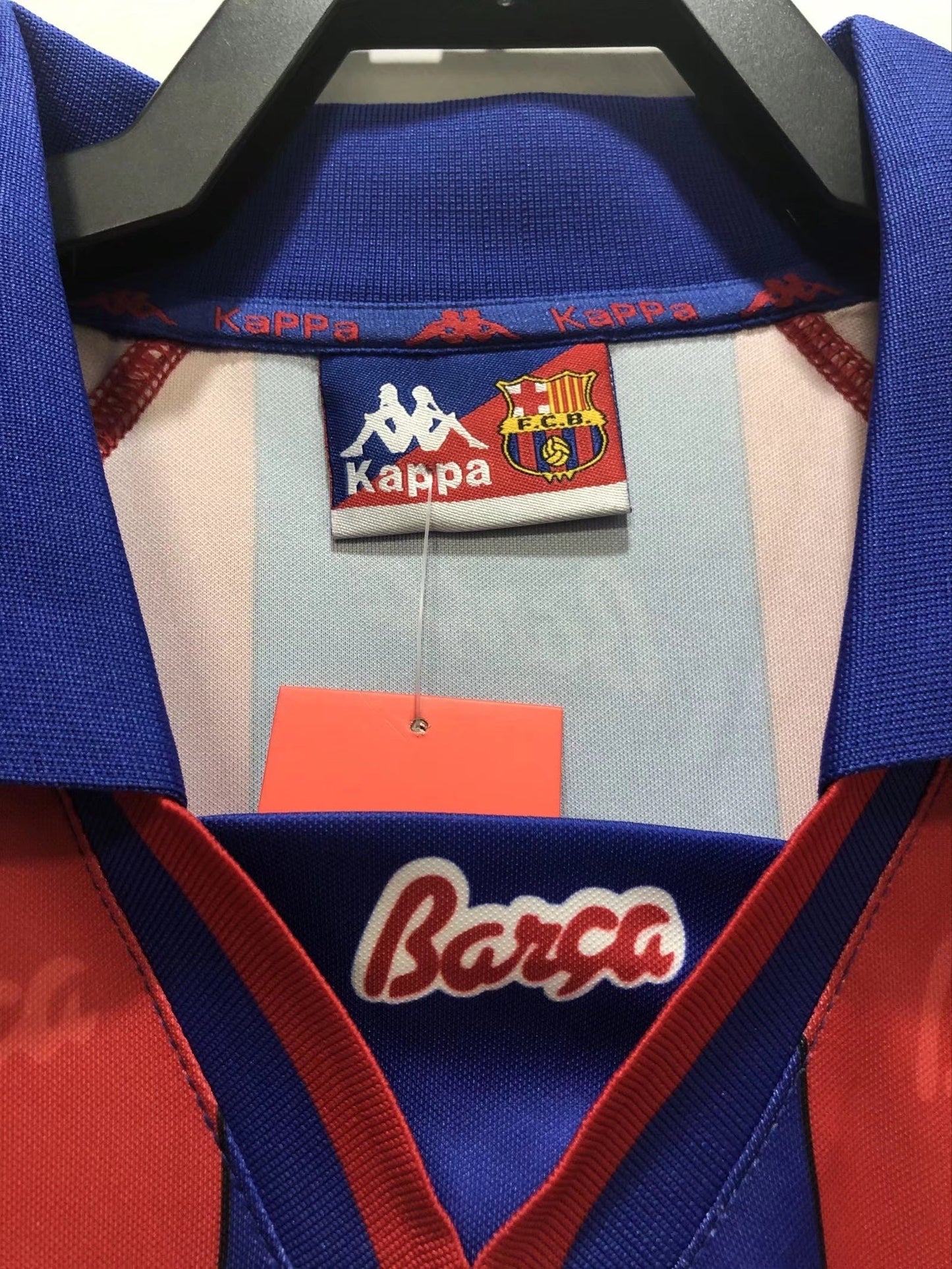 Man's Retro Long Sleeve Barcelona Team Home - 1996/97