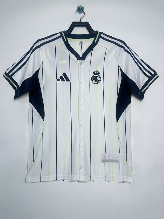 Man's Retro Jersey Real Madrid Team Baseball - 2025