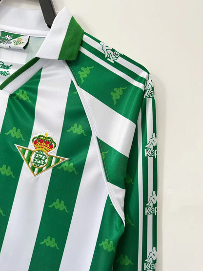 Man's Retro Long Sleeve Real Betis Team - 1995/97