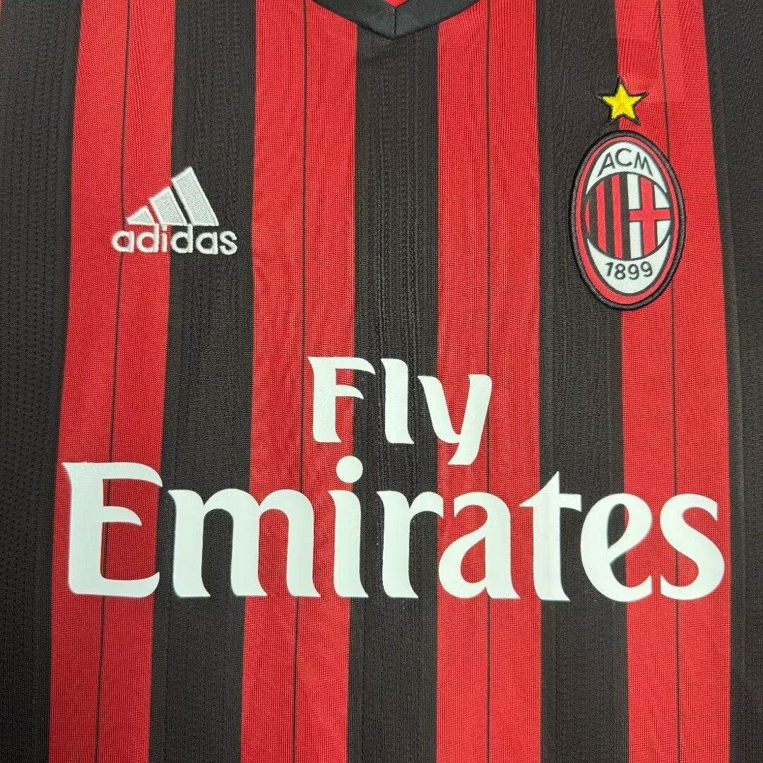 Man's Retro Jersey Milan Team Home- 2013/2014