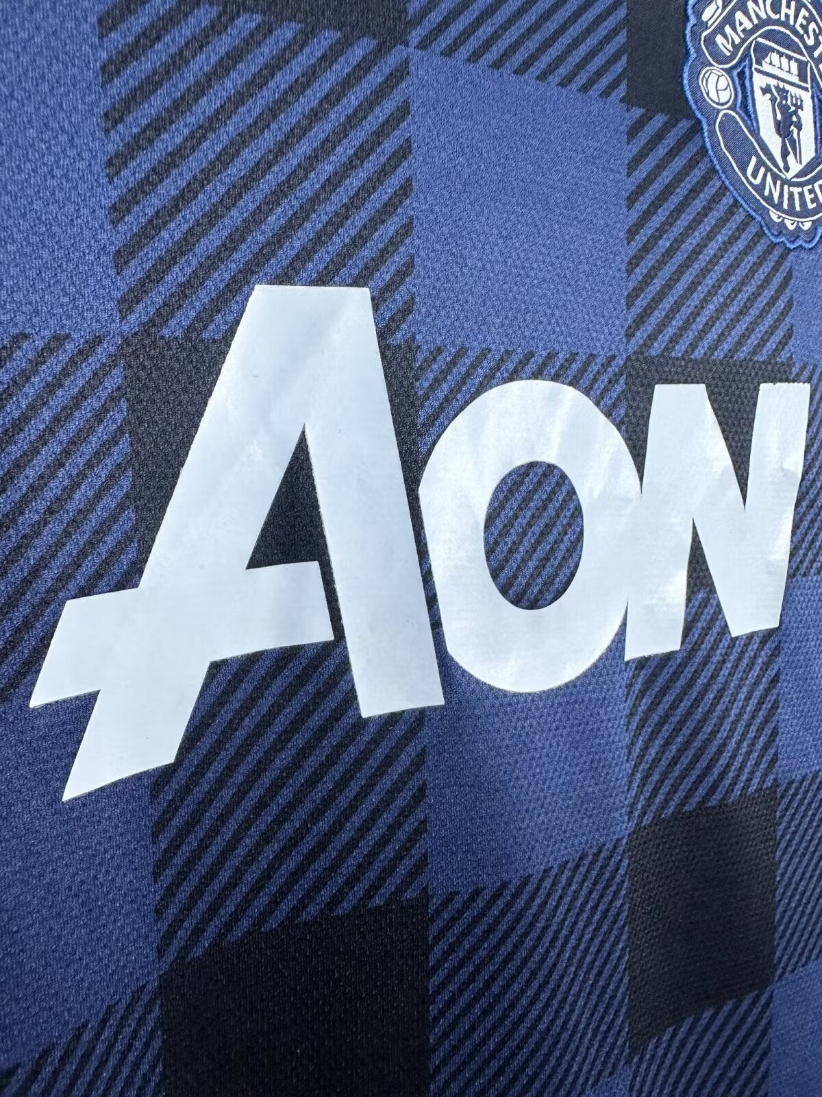 Man's Retro Long Sleeve Manchester United Team Away - 2013/14