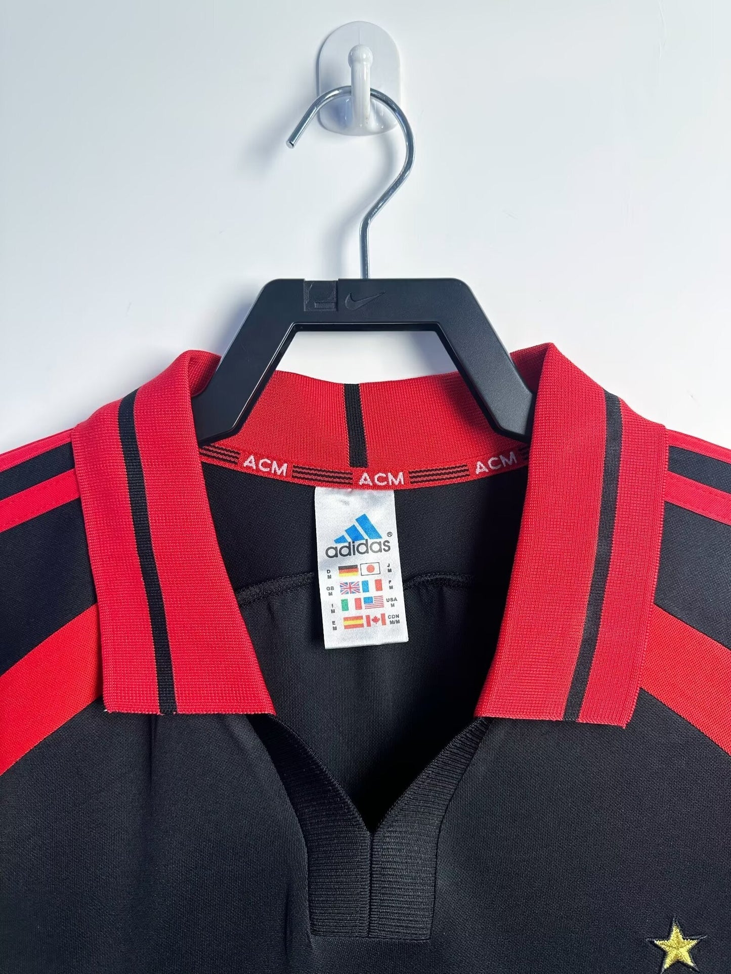 Man's Retro Jersey Milan Team - 2000/01