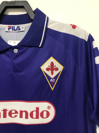 Man's Retro Jersey Fiorentina Team Home - 1998/99