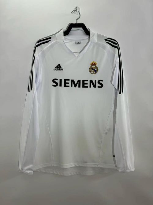 Man's Retro Long Sleeve Real Madrid Team Home - 2005/2006