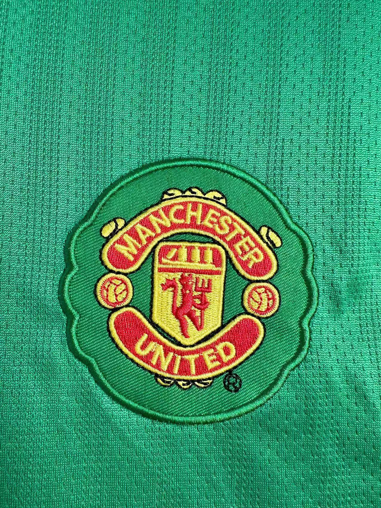 Man's Retro Jersey Manchester United Team Green GK - 2007/08