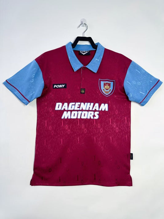 Man's Retro Jersey West Ham Team Home - 1995/97