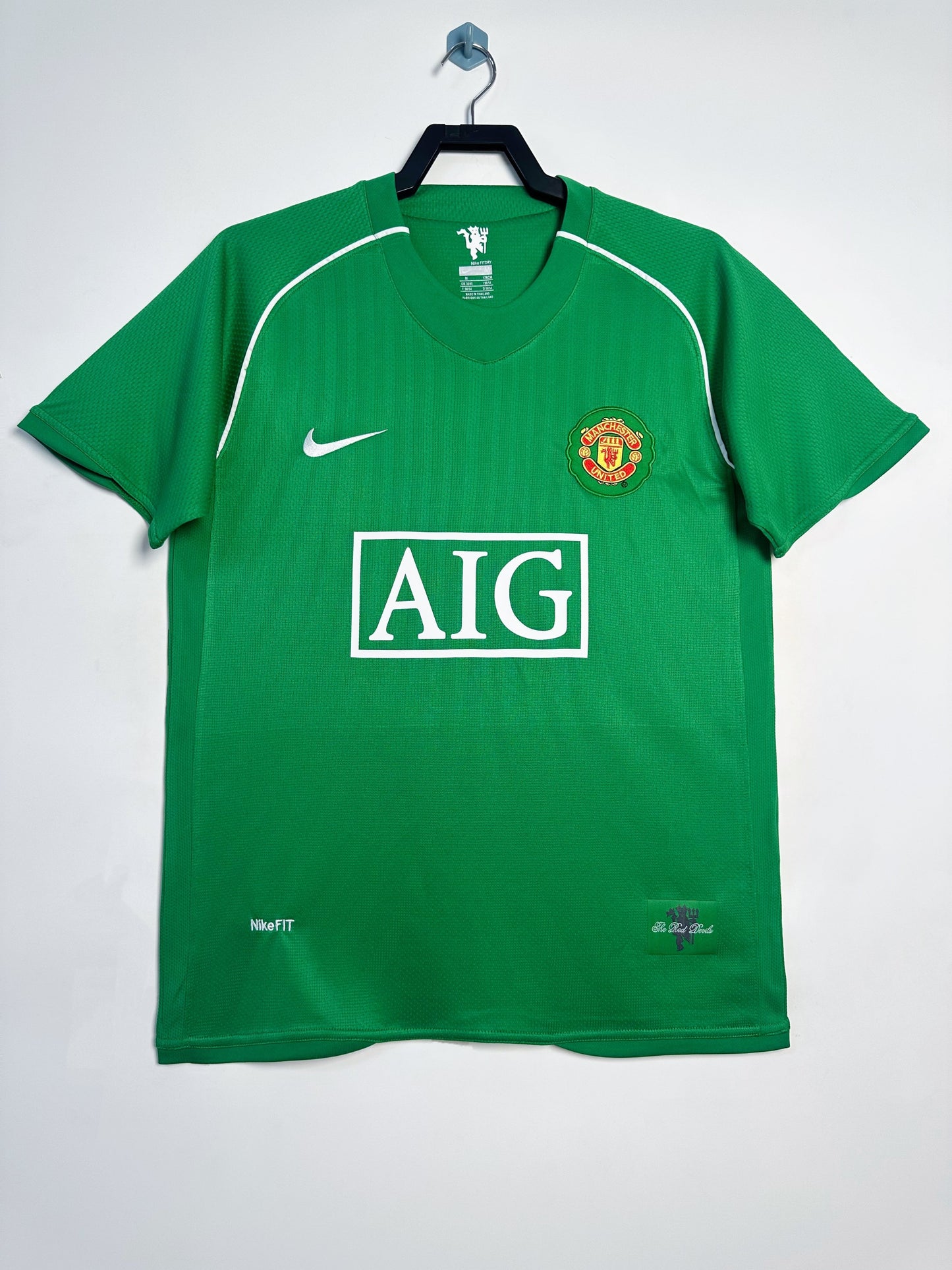 Man's Retro Jersey Manchester United Team Green GK - 2007/08
