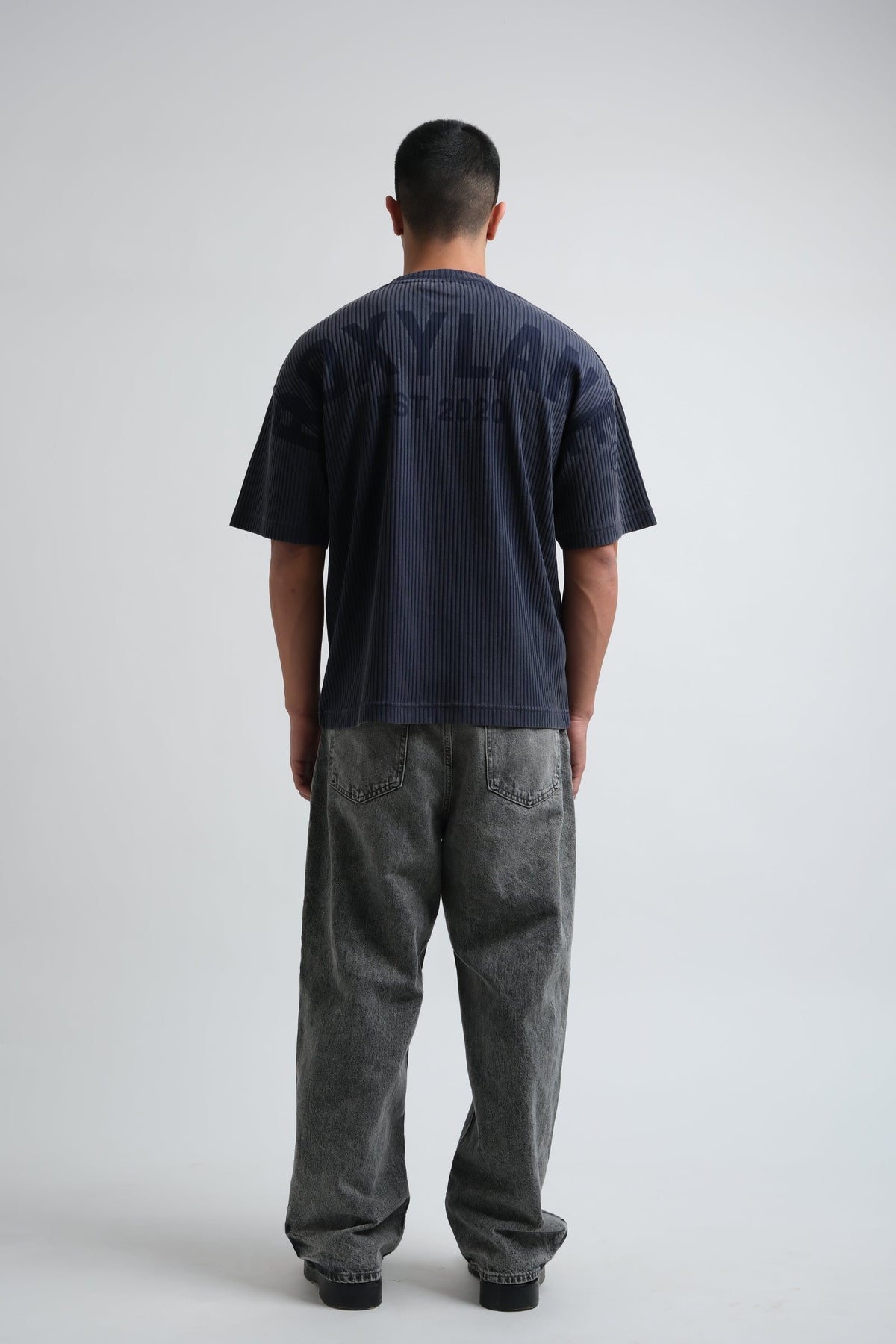 RX Ribbed T-Shirt Deep Blue