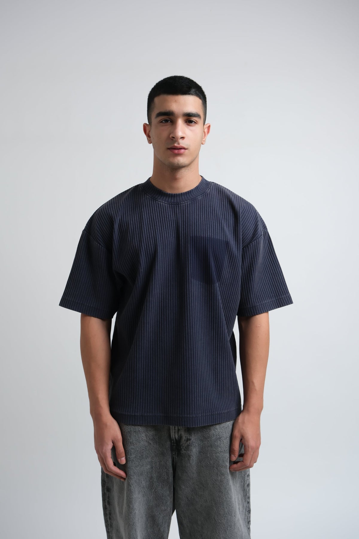RX Ribbed T-Shirt Deep Blue